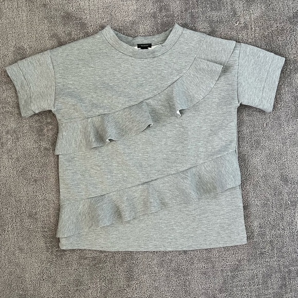 Halogen Gray Scuba Sweater Tee - Picture 1 of 4